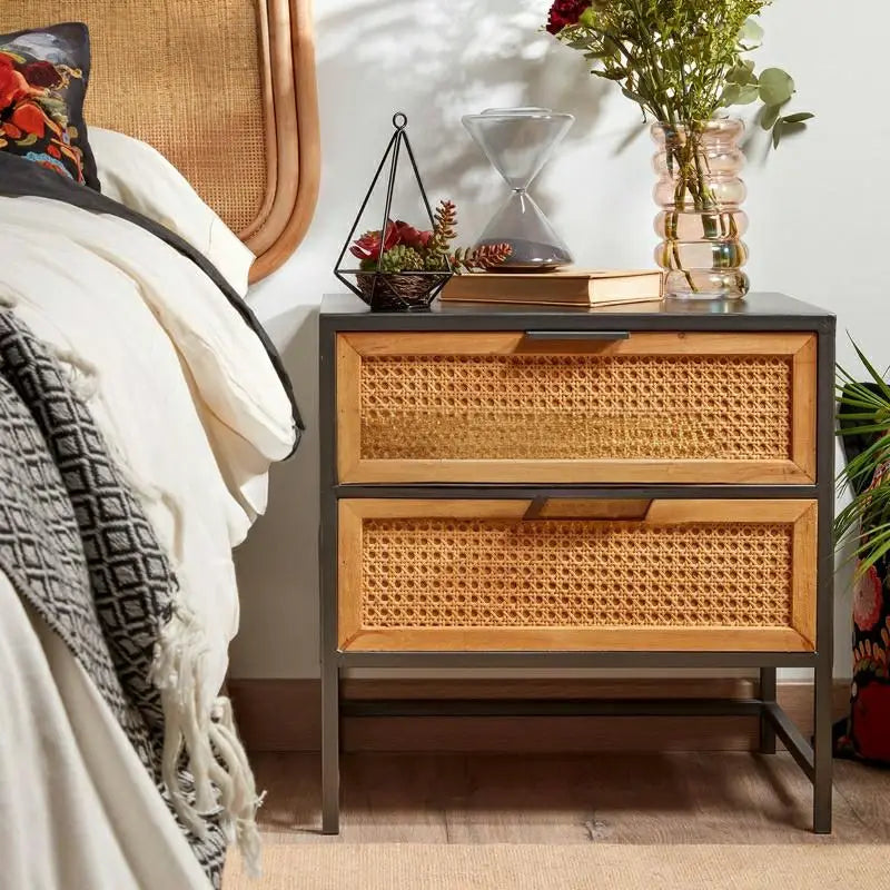 HERNANDES Industrial Bedside Table