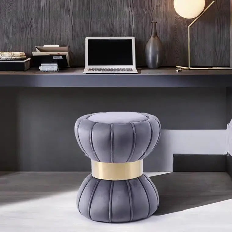 ADELIA Velvet Vanity Stool