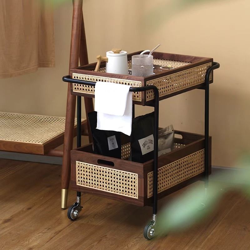 JULES Retro Rattan Bar Cart