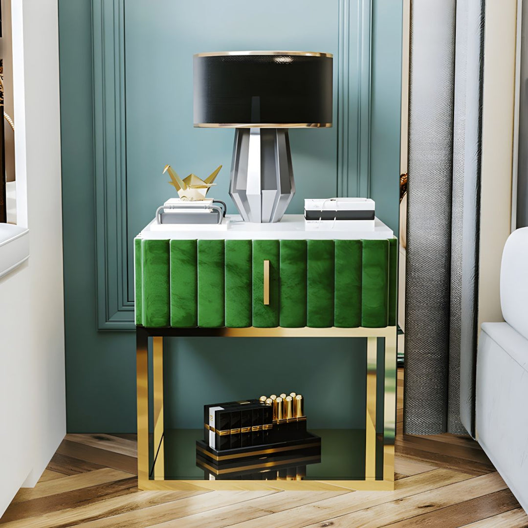 KIRSTY Modern Marble Bedside Table