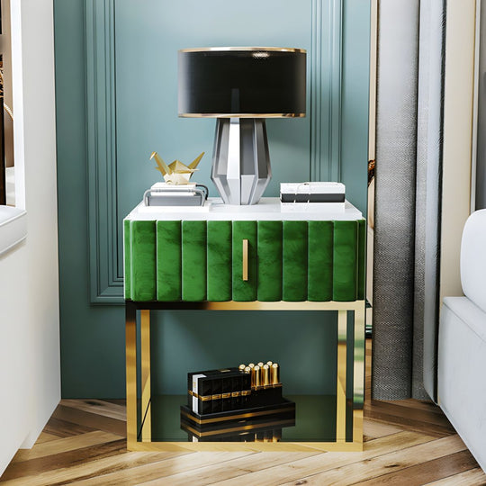 KIRSTY Modern Marble Bedside Table