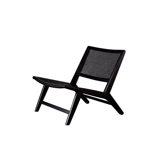 DWIGHT Rustic Solid Wood Lounge Chair