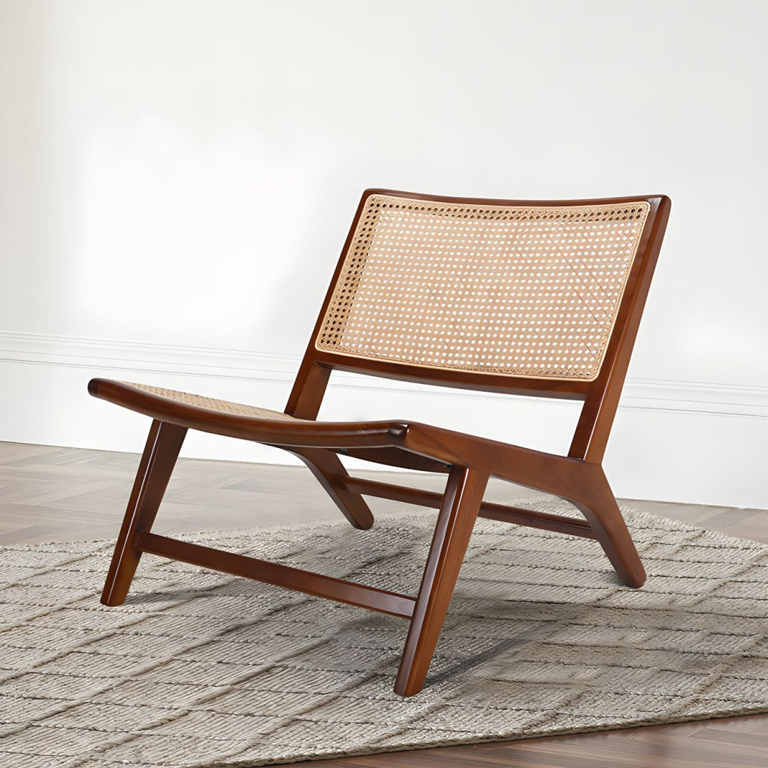 DWIGHT Rustic Solid Wood Lounge Chair