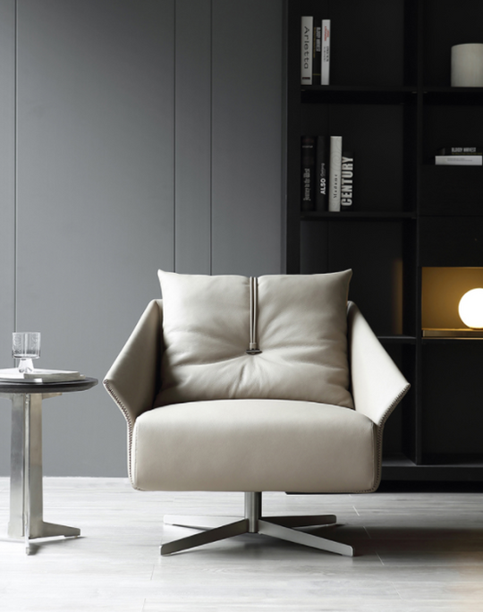DEXTON Modern Leather Armchair