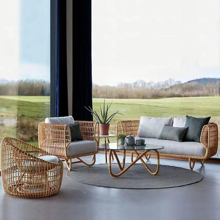 ZENO Modern Outdoor Rattan Sofa