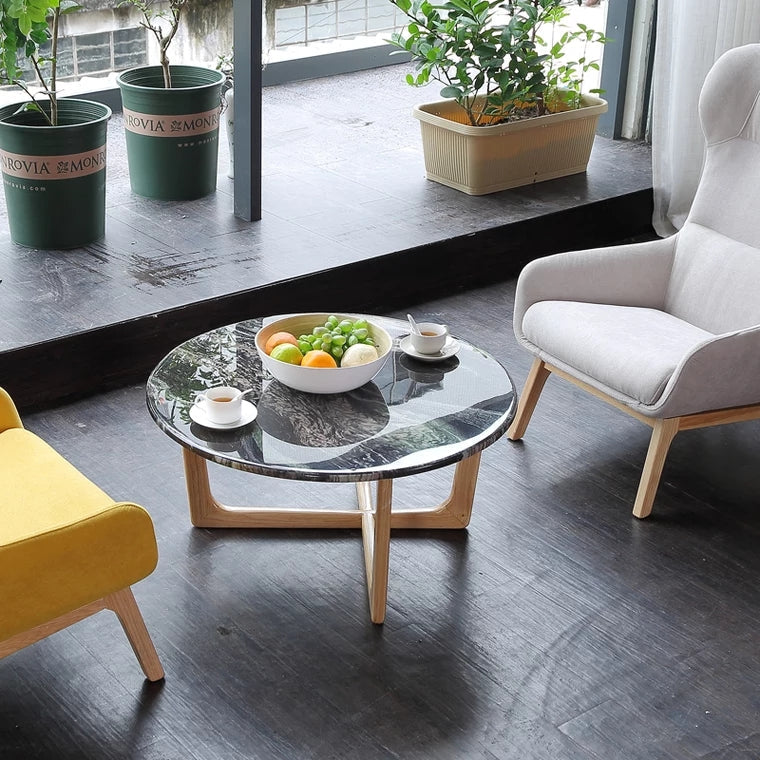 ZOHAR Round Marble Coffee Table