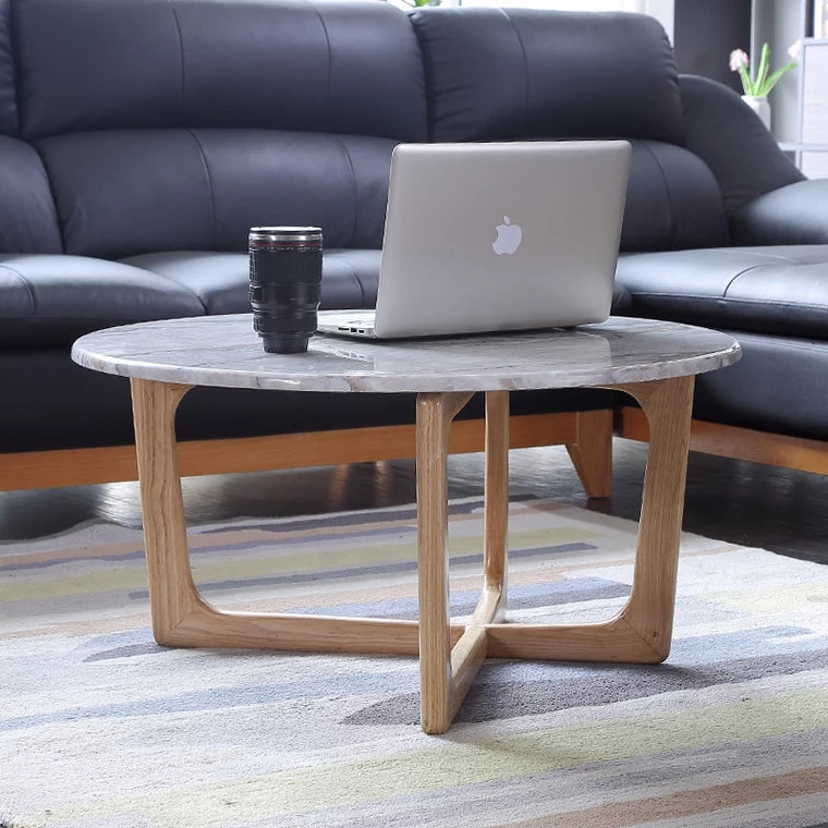 ZOHAR Round Marble Coffee Table