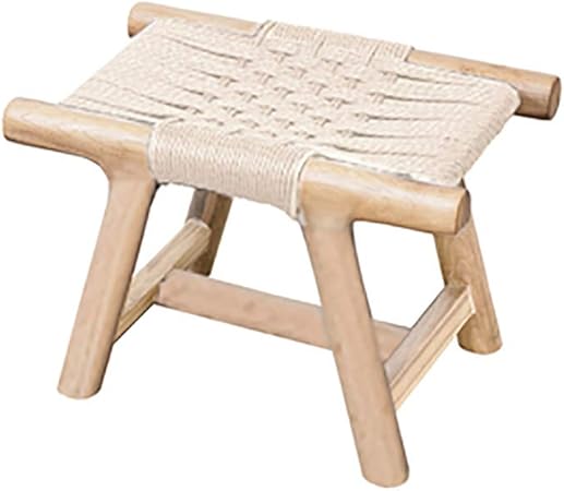 CIARÁN Rustic Solid Wood Rattan Bench