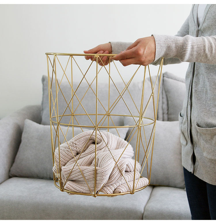 GAYE Versatile Gold Metal Frame Side Table