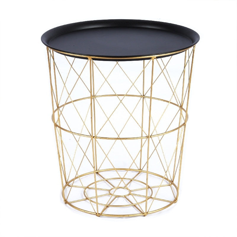 GAYE Versatile Gold Metal Frame Side Table