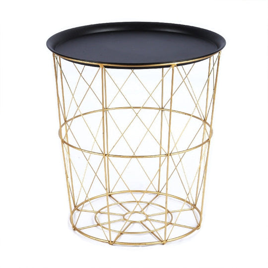 GAYE Versatile Gold Metal Frame Side Table
