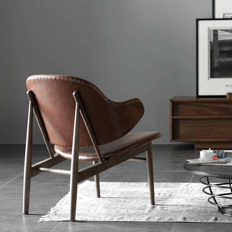 GALEA Industrial Faux Leather Armchair
