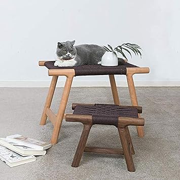 CIARÁN Rustic Solid Wood Rattan Bench