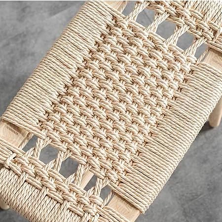 CIARÁN Rustic Solid Wood Rattan Bench
