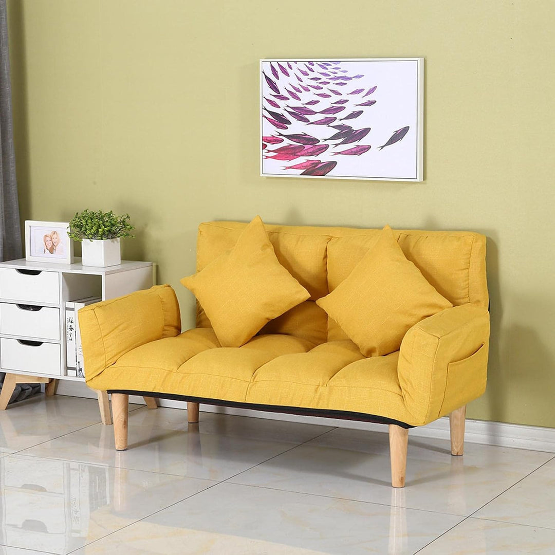 YAAKOV Plush Colour Pop Sofa Bed