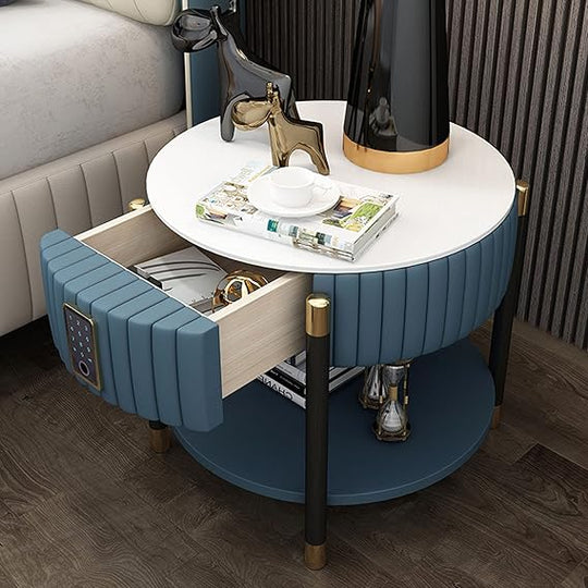 LACHLAN Modern Marble Bedside Table