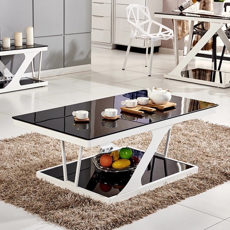ANDERSON Z Tempered Glass Top Coffee Table