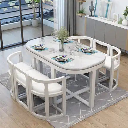 OLIVIER Sintered Stone Dining Table Set
