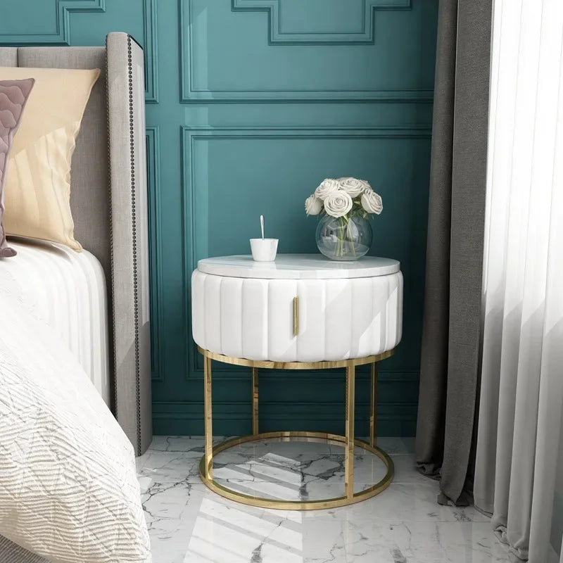 MAIRI Modern Marble Bedside Table