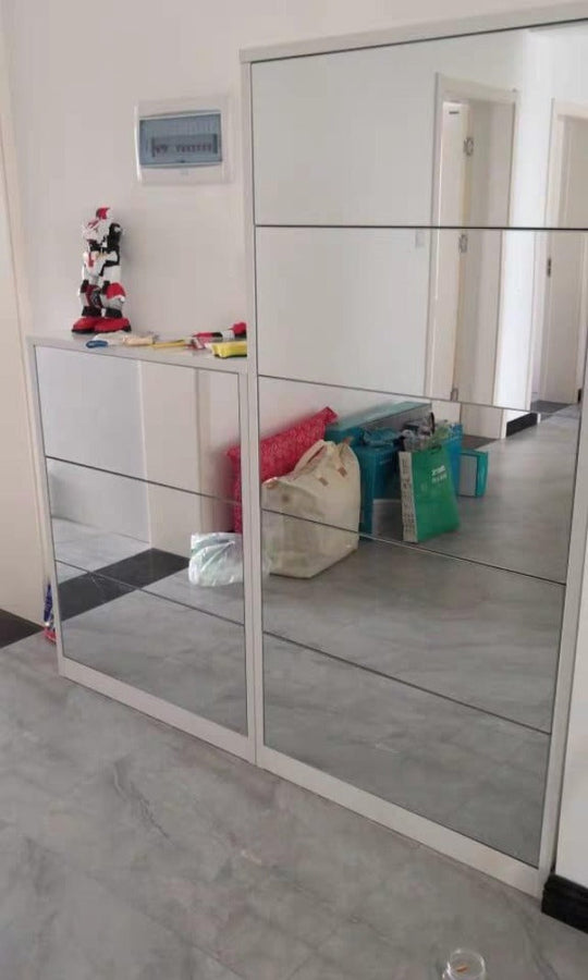 ALEXANDER Ultra Slim Mirror Shoe Cabinet