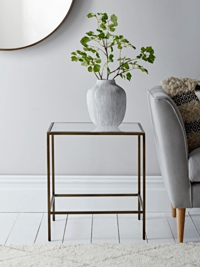 AGNES Minimalist Glass Coffee Table