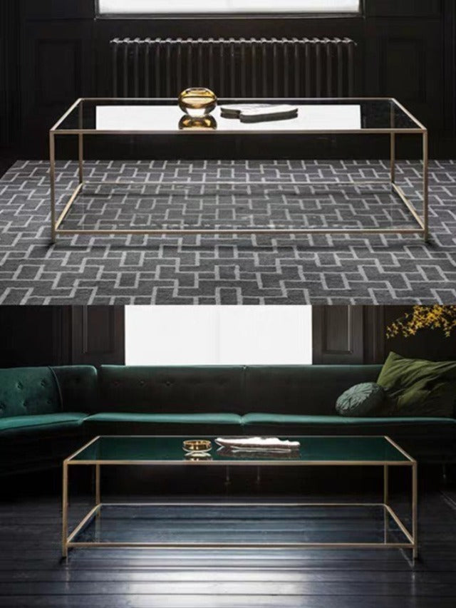 AGNES Minimalist Glass Coffee Table