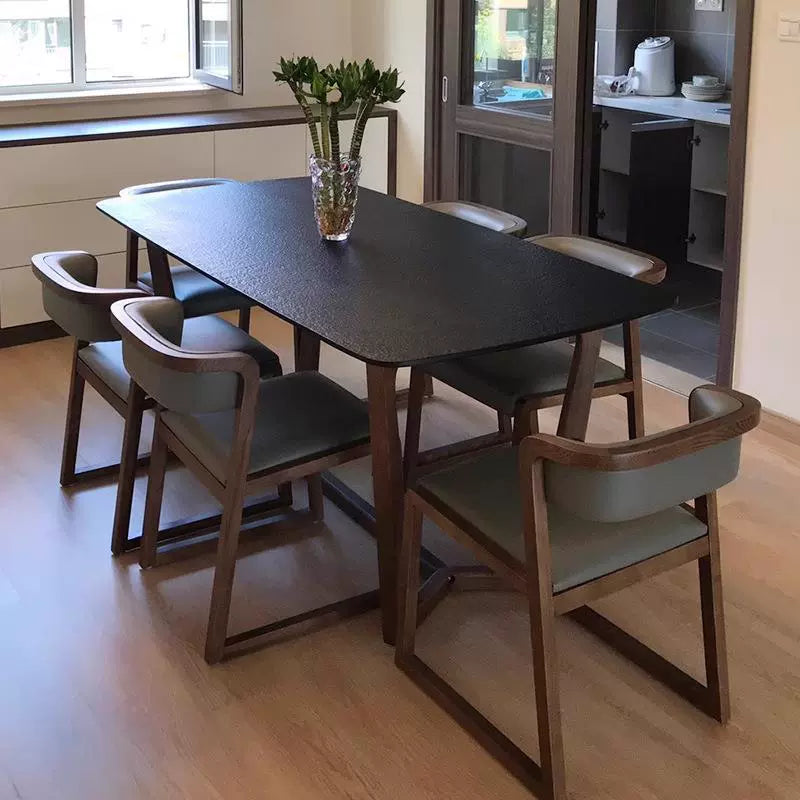BARI Rustic Sintered Stone Dining Table