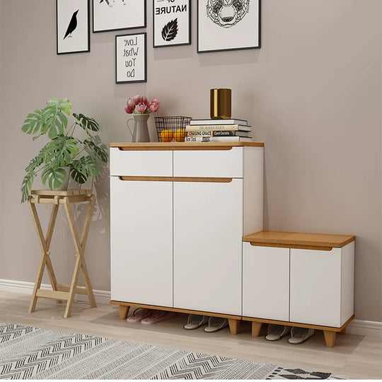 OLIVER Scandinavian Shoe Cabinet Bench