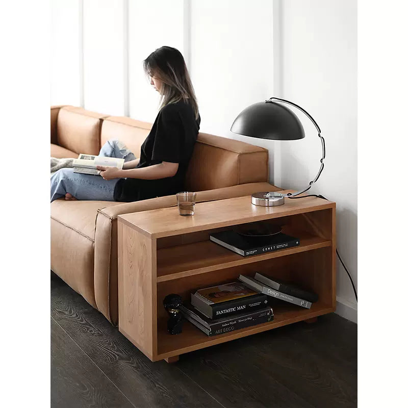 STEFANOS Modern Solid Wood Side Table