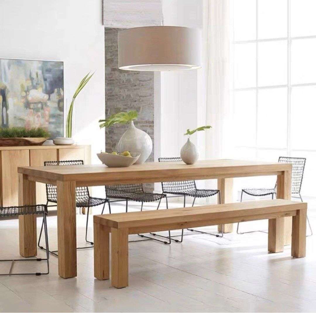 MALCOLM Scandinavian Solid Wood Dining Table