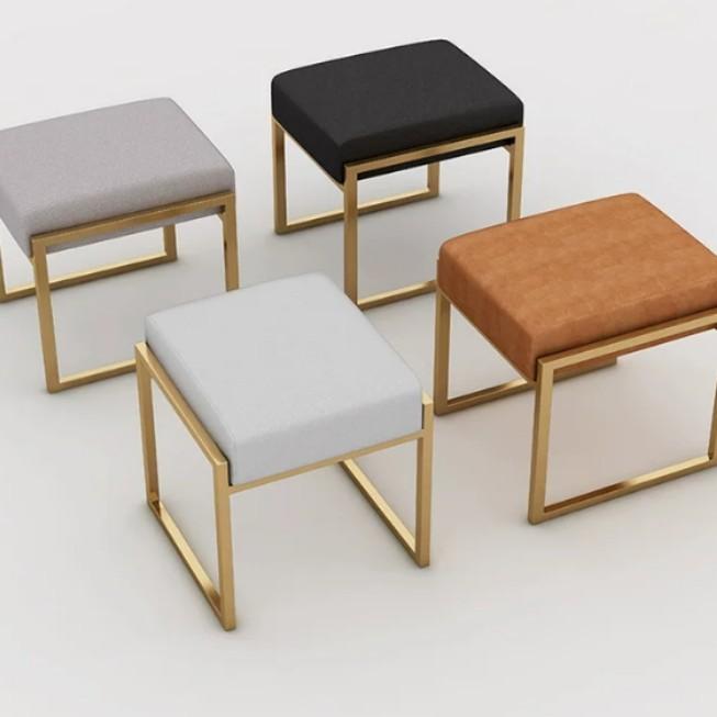 ZURICH Modern Faux Leather Stool