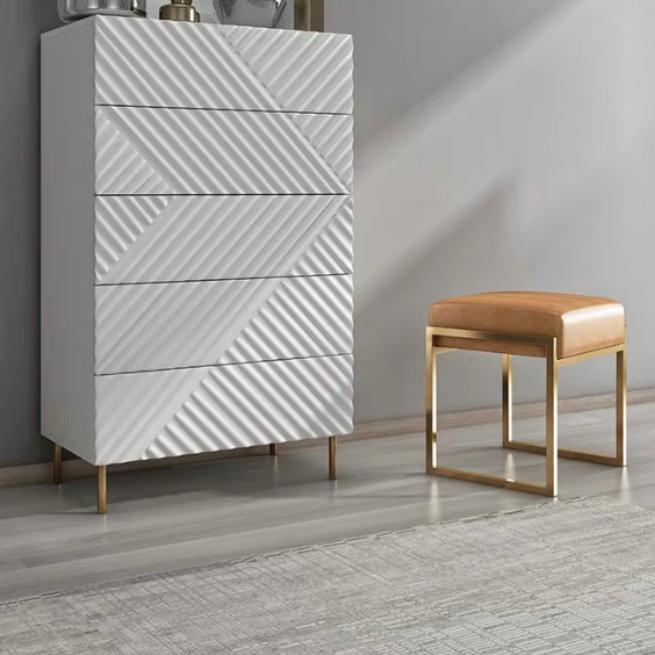 ZURICH Modern Faux Leather Stool