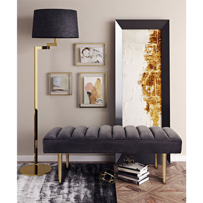 ROMINA Modern Velvet Ottoman Bench