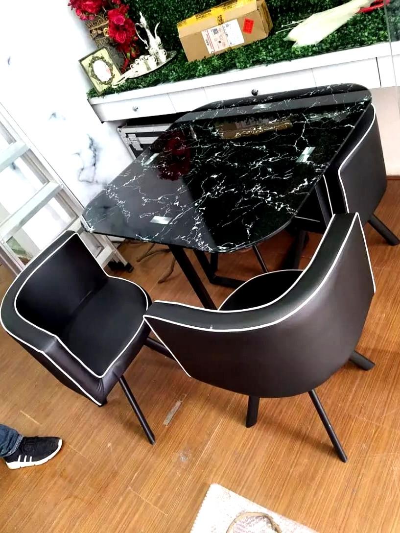 ZANE Marble Dining Table And Chairs