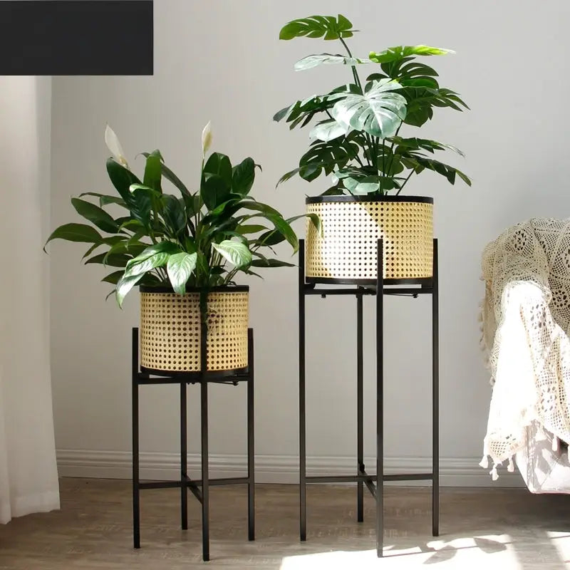 WIDOW Vintage Rattan Plant Holder