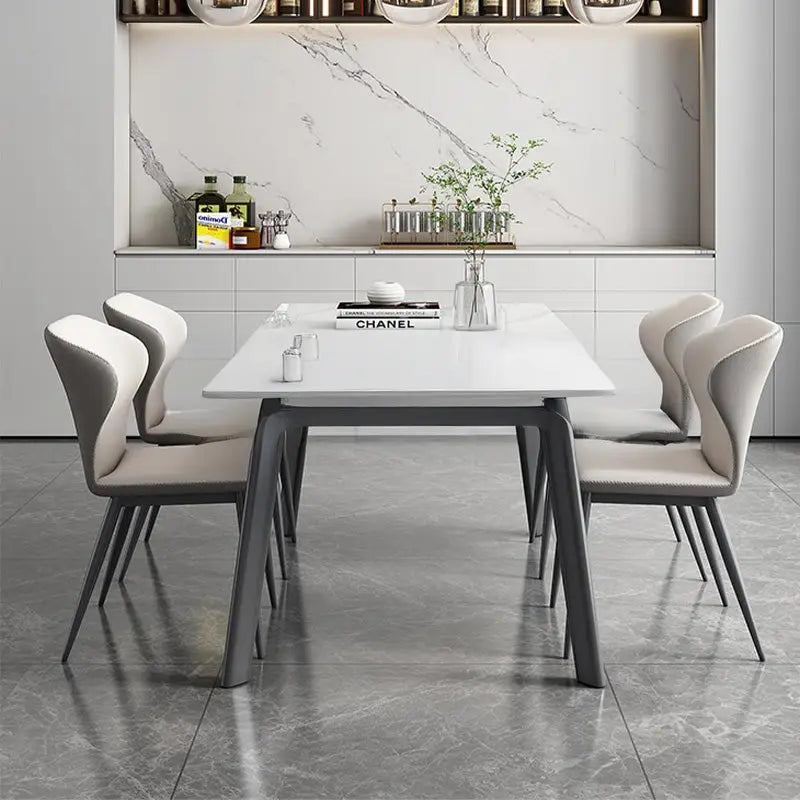 IAN Modern Extendable Sintered Stone Dining Table