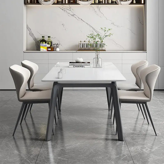 IAN Modern Extendable Sintered Stone Dining Table