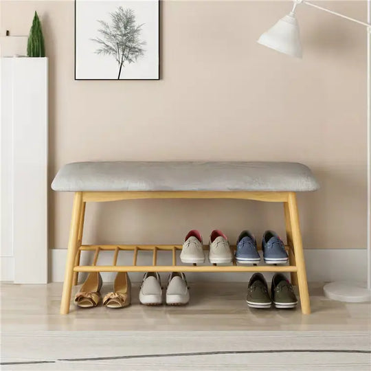 HUNGA Scandinavian Hallway Bench & Mirror