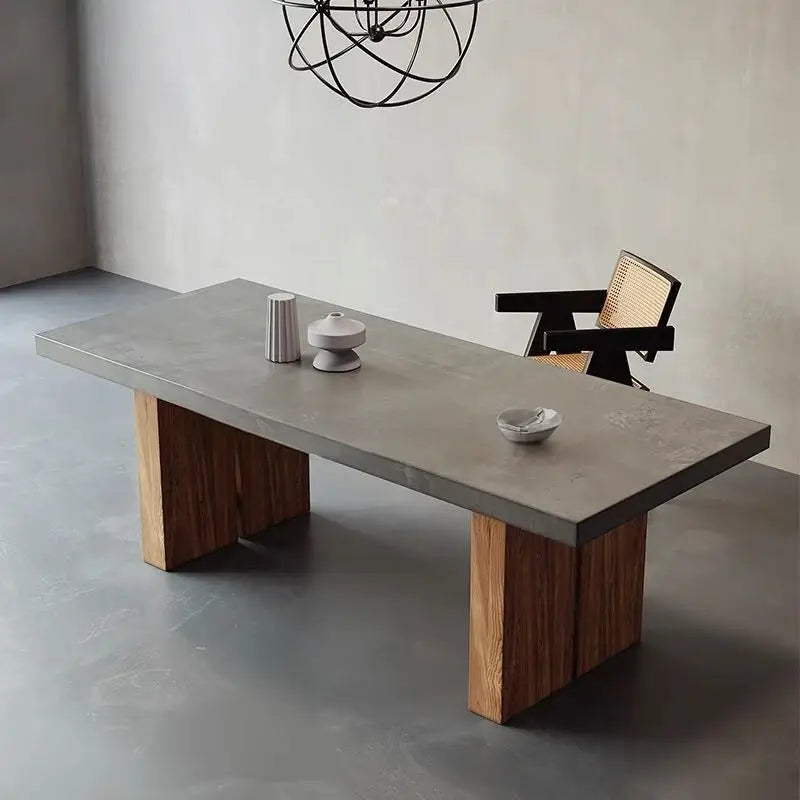 CAPALDI Industrial Concrete Dining Table