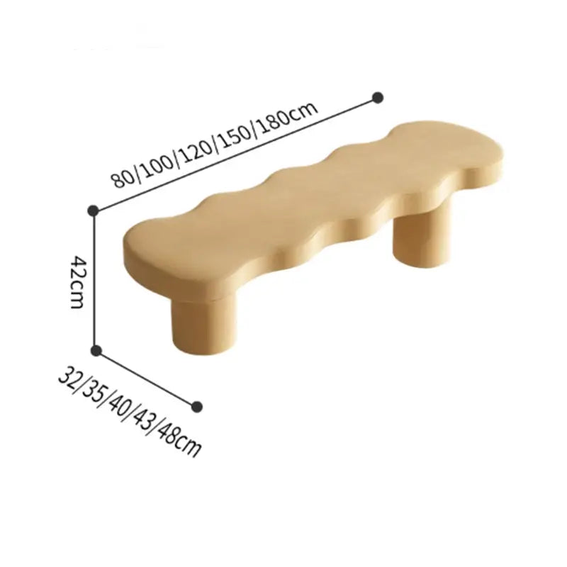 HEMPTON Modern Leather Bench
