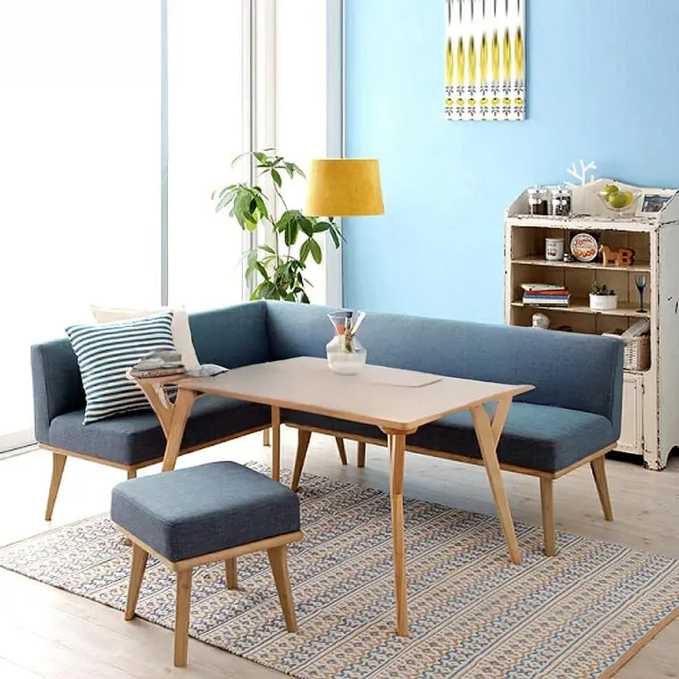 JEVON Modern Fabric Dining Bench