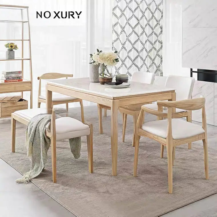 ICILE Scandinavian Marble Dining Table