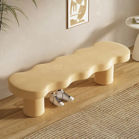 HEMPTON Modern Leather Bench