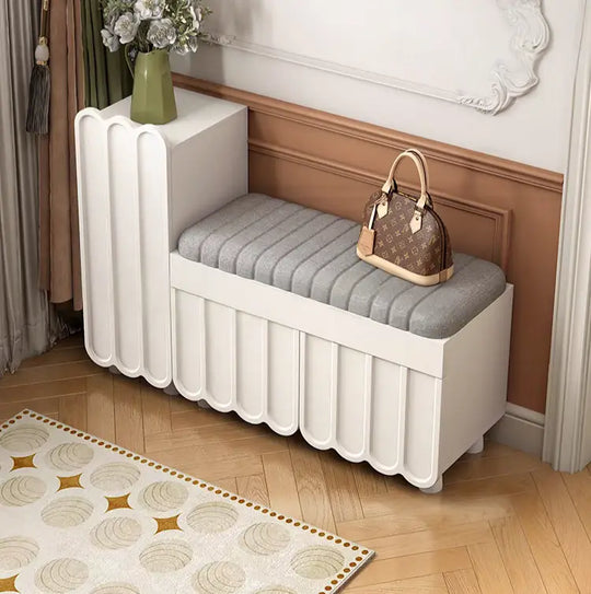 JUSKEO Japandi Shoe Cabinet Bench