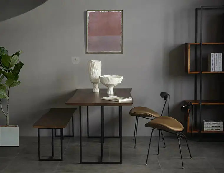 OCEAN Industrial Solid Wood Dining Table