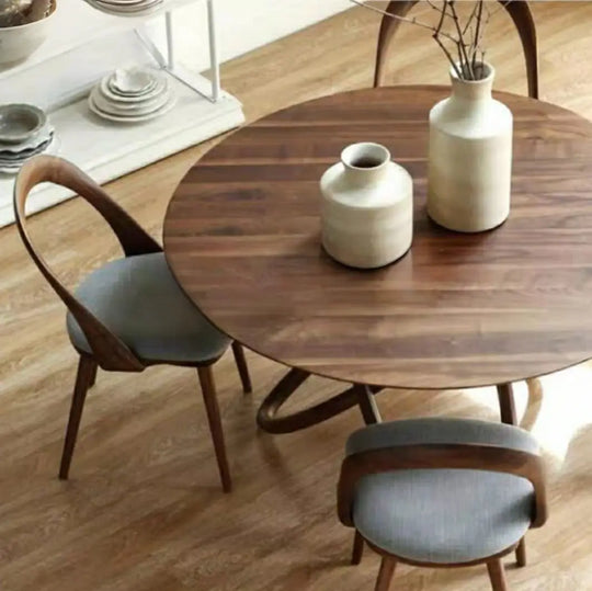RANGER Postmodern Solid Wood Round Dining Table