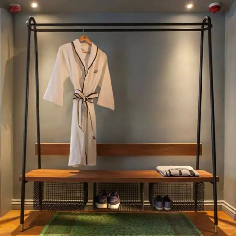 CORNER Industrial Clothes Stand & Bench