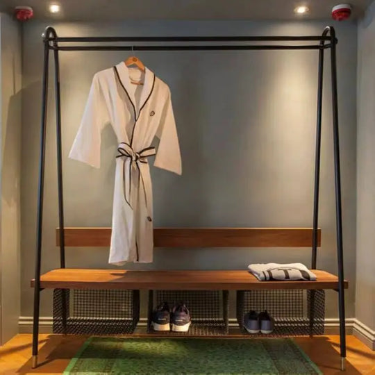 CORNER Industrial Clothes Stand & Bench