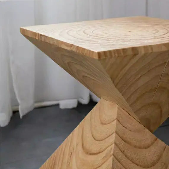 TADHG Rustic Solid Wood Side Table