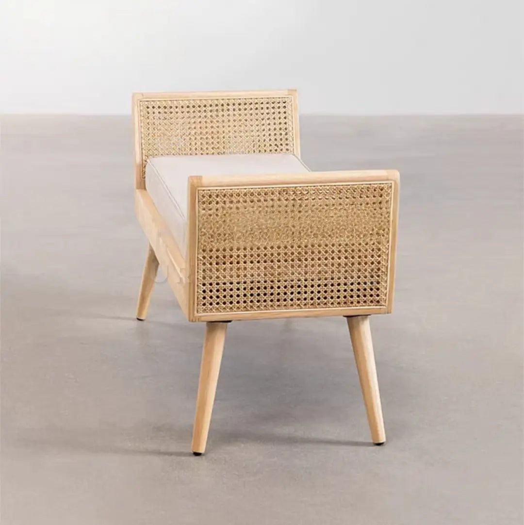 ANONA Rustic Solid Wood Bench